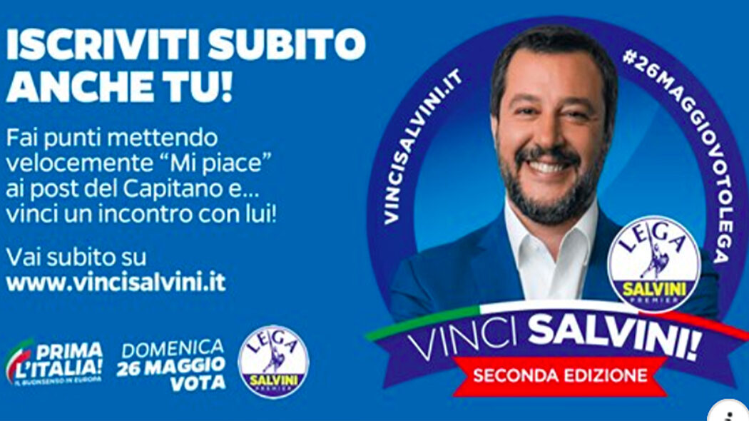 Vinci Salvini, torna il concorso ridicolo che fa rischiare la vostra privacy