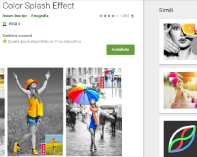 Migliore app per foto bianco e nero con particolare colorato