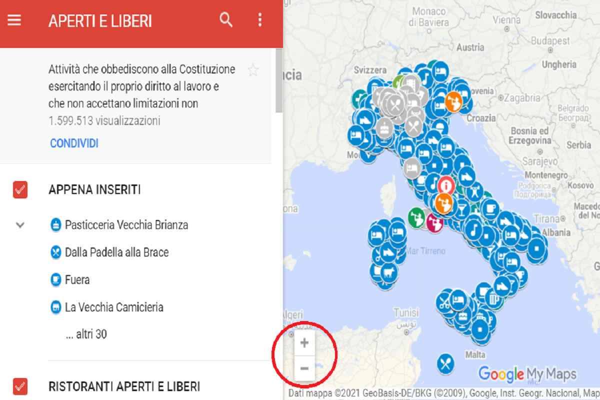 Green pass: creata Mappa (illegale) per trovare ristoranti, musei e palestre che non lo chiedono