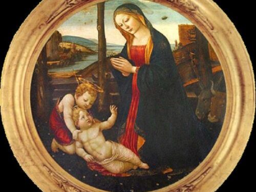 Ufo dietro dipinto della Madonna col Bambino e San Giovannino? L’immagine inquietante
