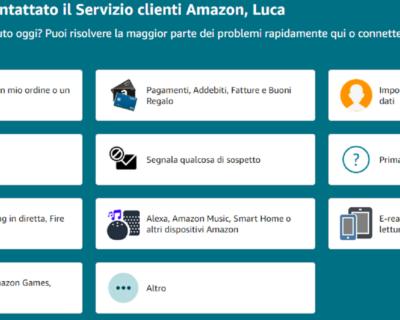 Amazon: come contattare assistenza clienti