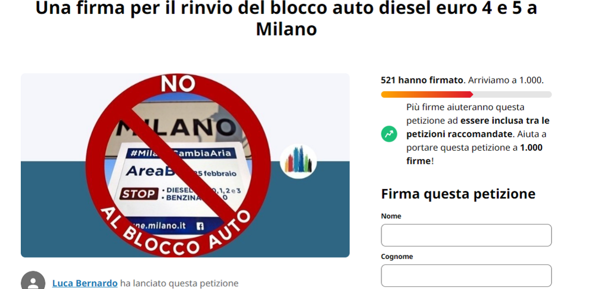 A Milano scatta la Area B: come funziona e la petizione per fermarla A Milano scatta la Area B: come funziona e la petizione per fermarla