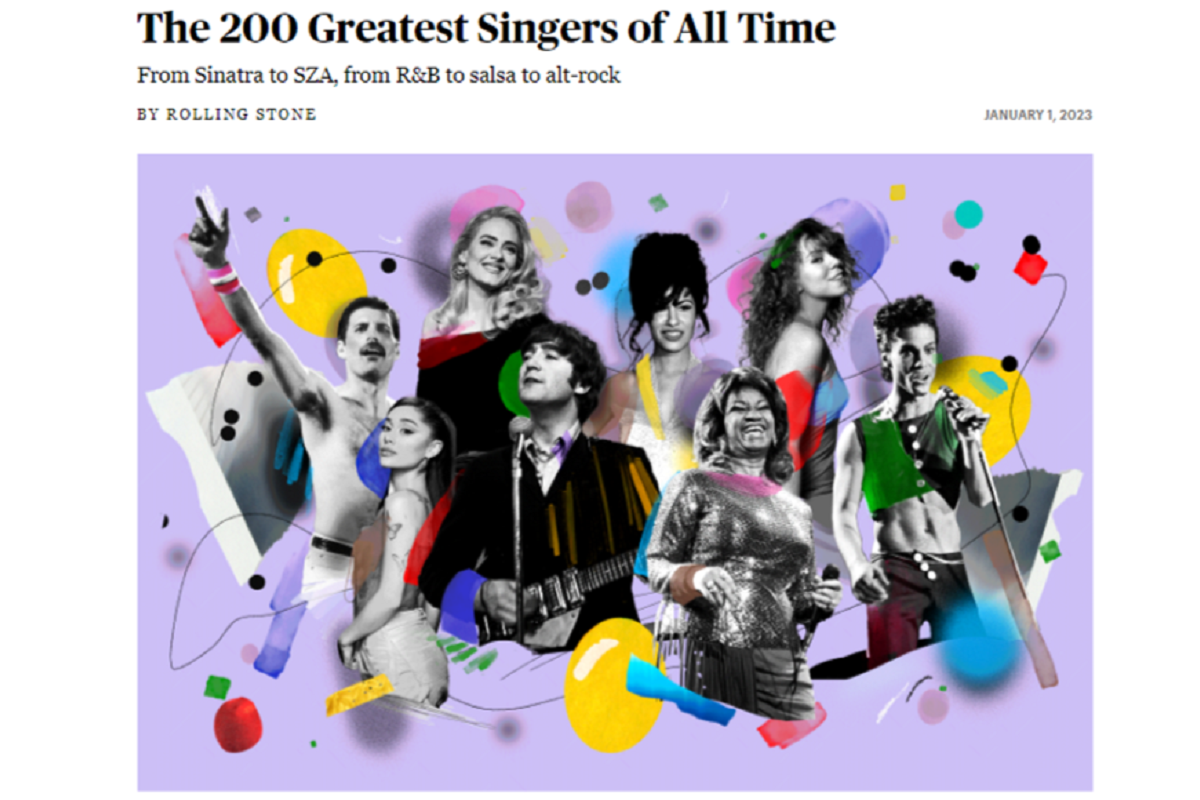 I 2 italiani assenti nella Top 200 cantanti migliori di Rolling Stone