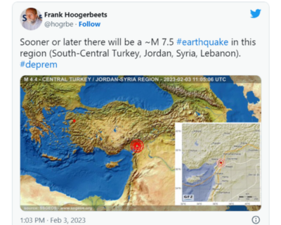 Terremoto in Turchia previsto da olandese? Il tweet inquietante