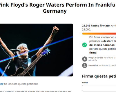 Anche Roger Waters vittima del Sionismo: cancellato concerto a Francoforte
