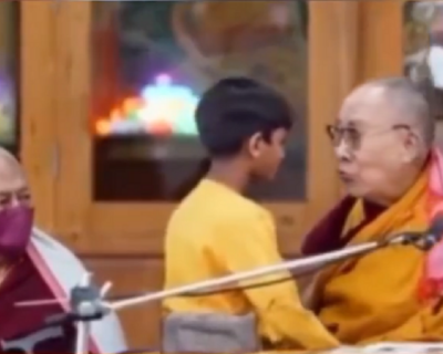 Chiede a bambino di succhiare lingua: ci siamo giocati pure Dalai Lama