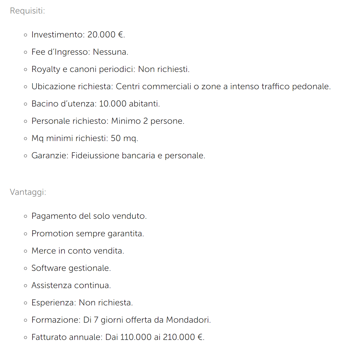 aprire edicola franchising edicolè