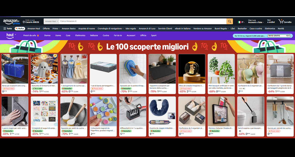 amazon haul risparmia con tanti prodotti super scontati