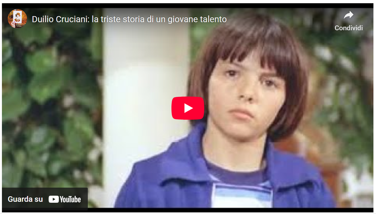 duilio cruciani la triste storia di un giovane talento