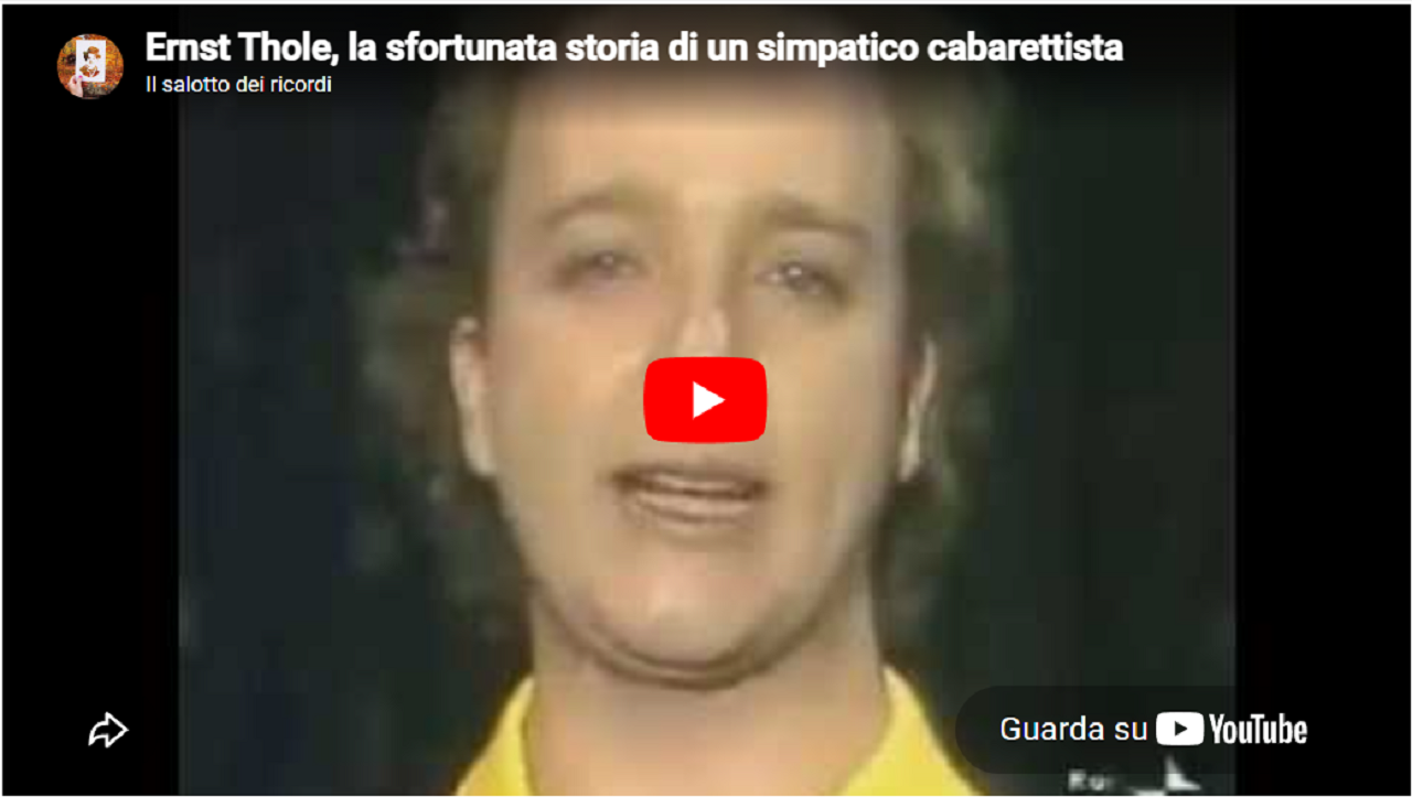 ernst thole la sfortunata storia di un simpatico cabarettista da Lucascialo.it ernst thole la sfortunata storia di un simpatico cabarettista